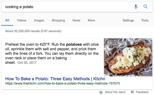 Google Featured Snippet